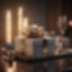 Stylish gift arrangement with accessories