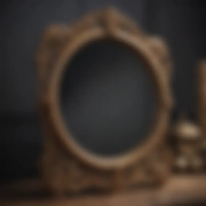Vintage-inspired vanity mirror with ornate design