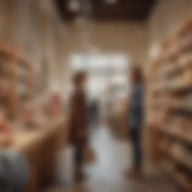 A shopper reviewing discounts and offers at Anthropologie