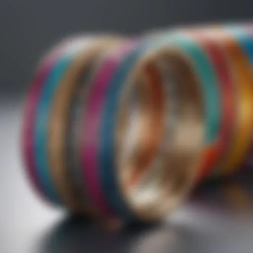 Close-up of Bala Bangles showcasing their vibrant colors and design.