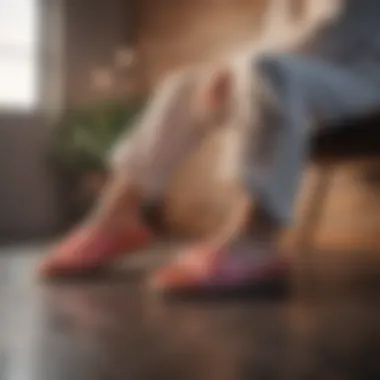 Enhancing Wellness with Bandgood Slippers Serene atmosphere with Bandgood slippers promoting wellness