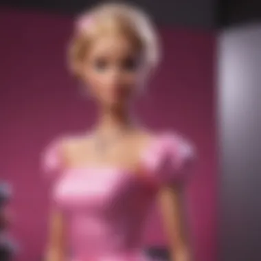 Elegant Barbie Silhouette Design Barbie silhouette as a focal point