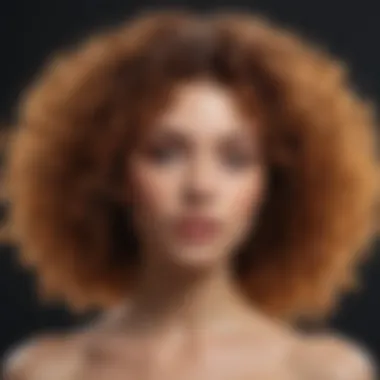Vibrant and Hydrated Curls Healthy, vibrant curls showcasing moisture retention