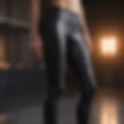 Chic leggings paired with a stylish top for a casual outing