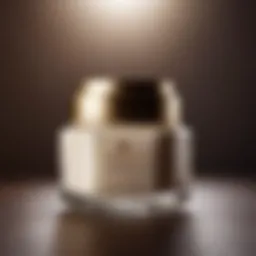 Luxurious neck cream jar with elegant packaging