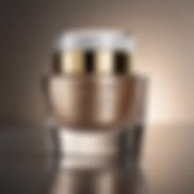 Close-up of a luxurious anti-aging cream jar