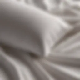 Luxurious texture of Supima cotton sheets