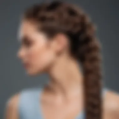 A close-up of a braided hairstyle that highlights the artistry of celebrity hairstylists.