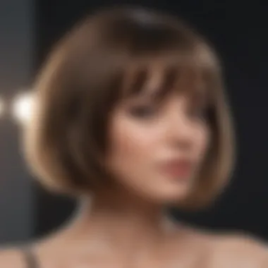 An elegant bob cut that has made waves in the fashion industry, symbolizing a shift in hair trends.