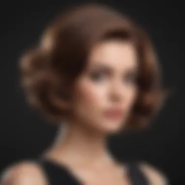 A retro-inspired hairstyle that pays homage to past decades, illustrating the cyclical nature of hair trends.