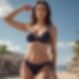 Stylish swimsuits showcasing various bikini line coverage options