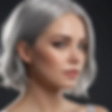 A well-maintained silver hairstyle with tips for care and maintenance.