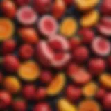 Colorful fruits assortment
