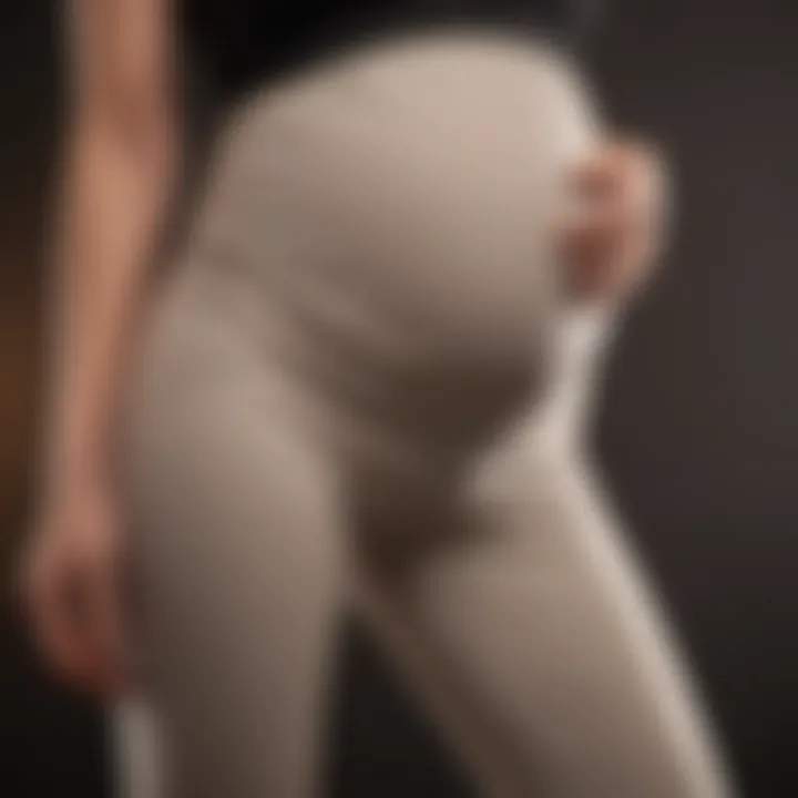 Comfortable fit of maternity pants