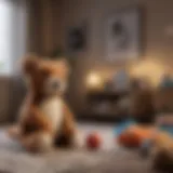 Cozy nursery setup with soft toys and decorations