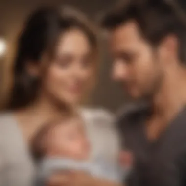 Cherished Moments: The Joy of New Parenthood New parents enjoying a quiet moment with their baby