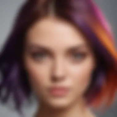 Color theory diagram for hair dyeing