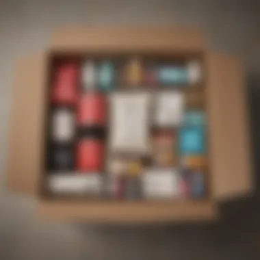 Beautifully Arranged Care Package A beautifully arranged new mom care package with essentials.