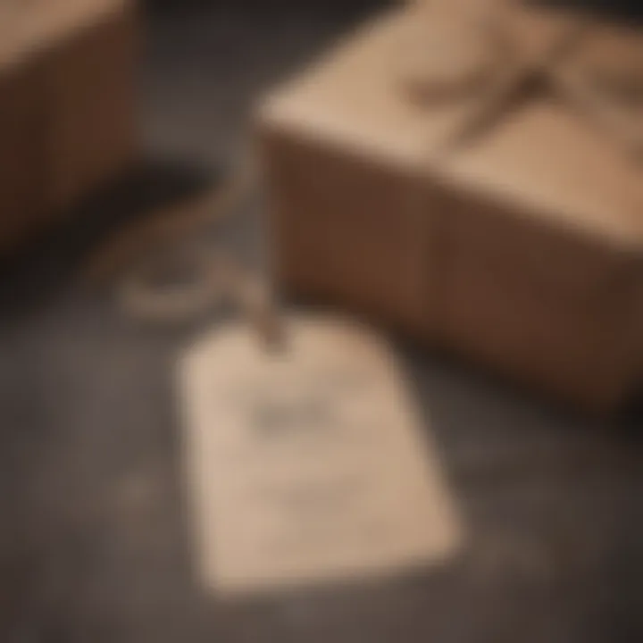 Personalized gift tags for new mom care packages.