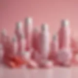 A diverse array of vaginal health products displayed on a soft background