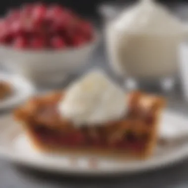 Cranberry Orange Pecan Pie with a Dollop of Whipped Cream