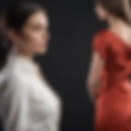 A person demonstrating body language that suggests deception