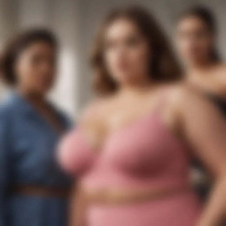 Diverse Plus-Size Models Showcasing H&M Fashion