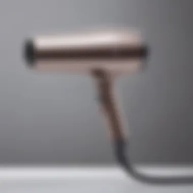 Close-up of the Dyson Salon Professional Hair Dryer showcasing its sleek design