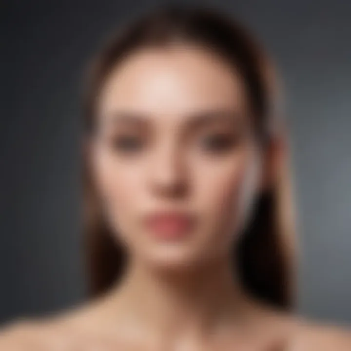 Visual representation of skincare products for treating under-the-skin pimples