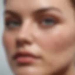 Illustration depicting the structure of cystic acne