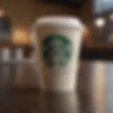 Delicious Starbucks coffee cup with a digital gift card