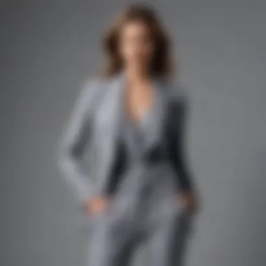 Fashion-forward JCPenney pantsuit with asymmetrical design