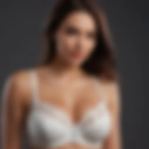 Elegance personified - a lace full-figure full-coverage bra in ivory