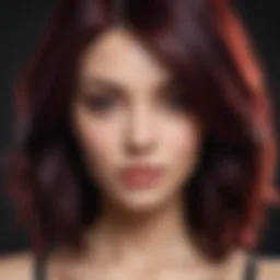 Elegant Black Cherry Hair Dye Color