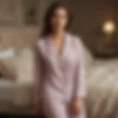 Elegant and cozy cashmere pajama set in classic color