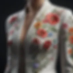Elegant Floral Embroidered Jacket