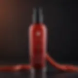 Elegant Hair Glaze Bottle in Scarlet Hue