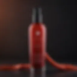 Elegant Hair Glaze Bottle in Scarlet Hue