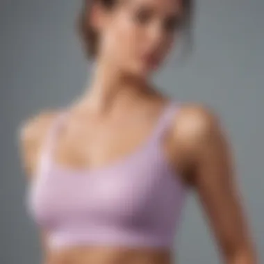 Pastel Perfection Elegant wide strap tank top with built-in bra in soft pastel hue