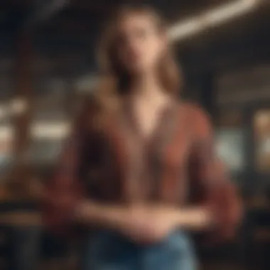 Boho-Inspired Cropped Blouse for Flare Jeans Boho-Inspired Cropped Blouse for Flare Jeans