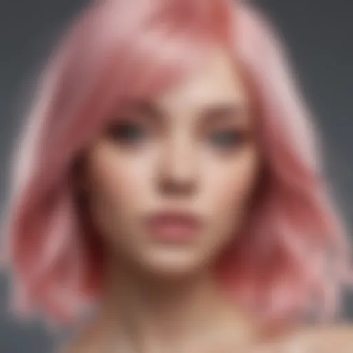 Ethereal Pink Hair Color