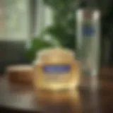 Close-up of Vaseline jar with a soft focus background