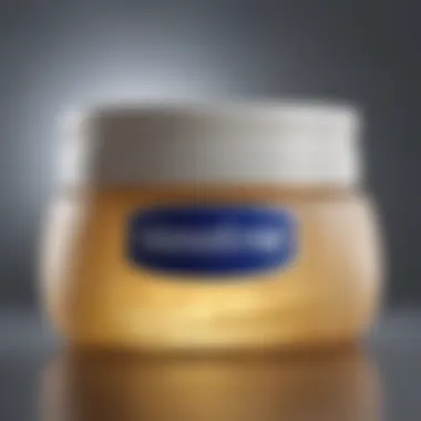 Close-up of a jar of Vaseline showcasing its texture