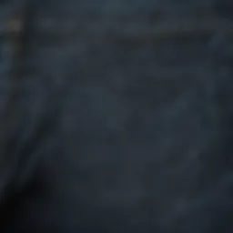 Close-up view of the fabric texture of American Eagle jeans