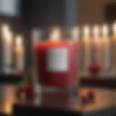 Elegant display of Baies candle showcasing its sophisticated design.