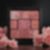 Floral-inspired blush palette