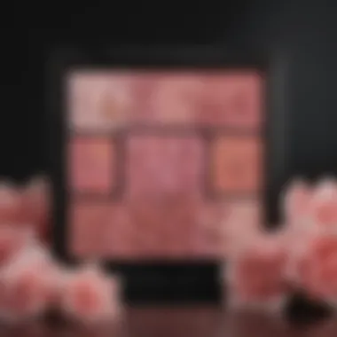 Floral-inspired blush palette