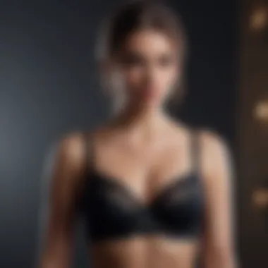 Elegance in Black Lace Stylish Lace Bra in Black