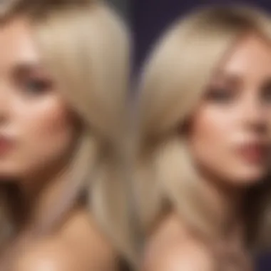 Transformation with Clean Purple Shampoo on Blonde Hair Comparing Before and After Effects of Clean Purple Shampoo on Blonde Hair
