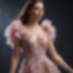 Ethereal Blossom Petal Dress